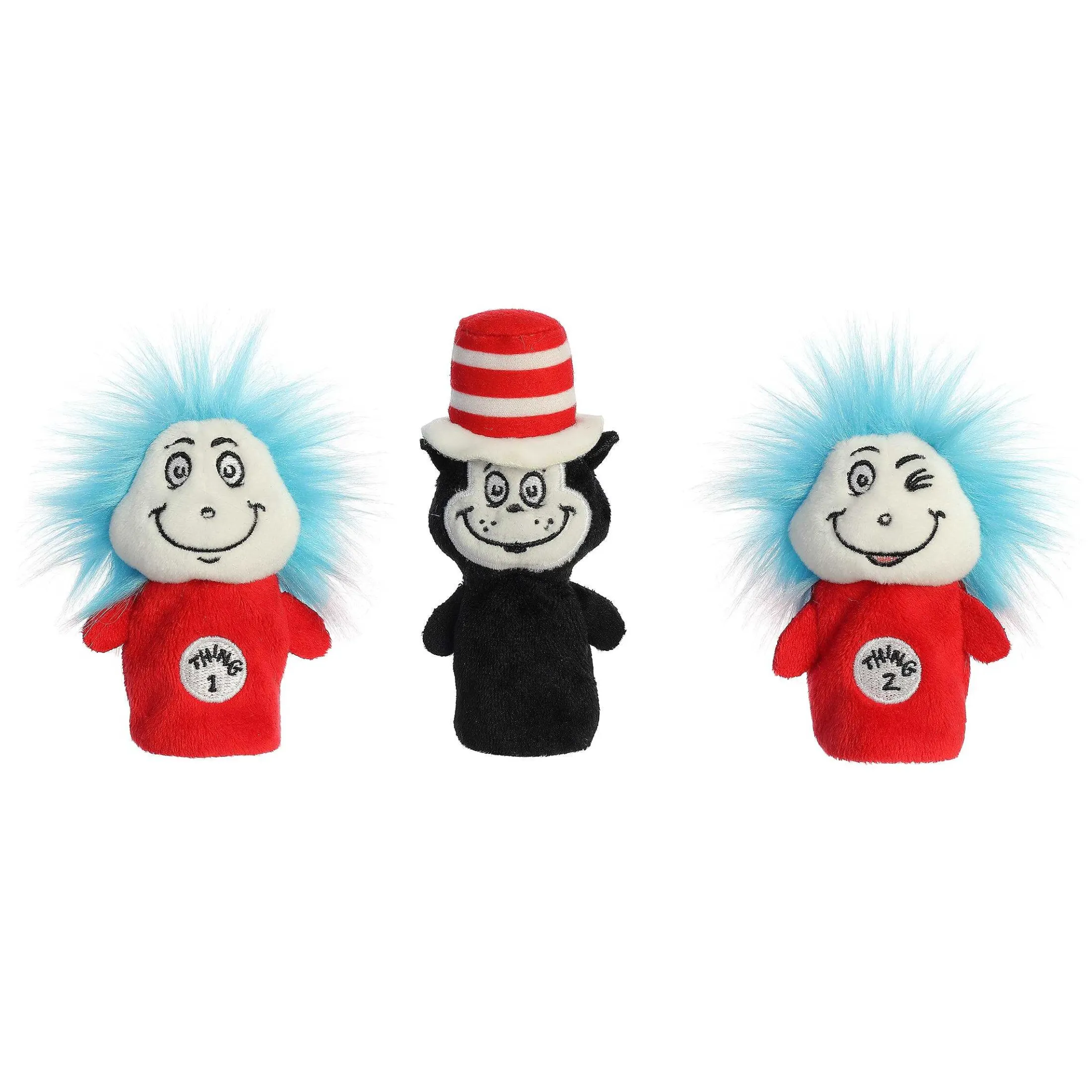 Aurora® - Dr. Seuss - 3" Dr. Seuss Finger Puppet Set
