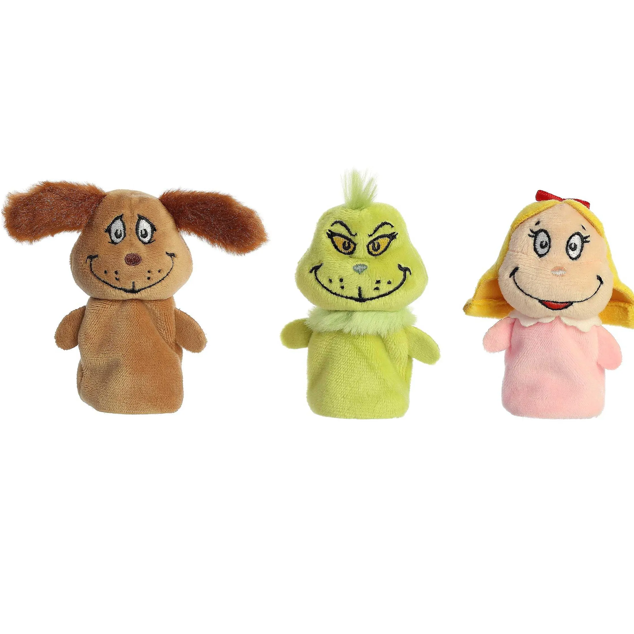 Aurora® - Dr. Seuss - 3" Grinch Finger Puppet Set