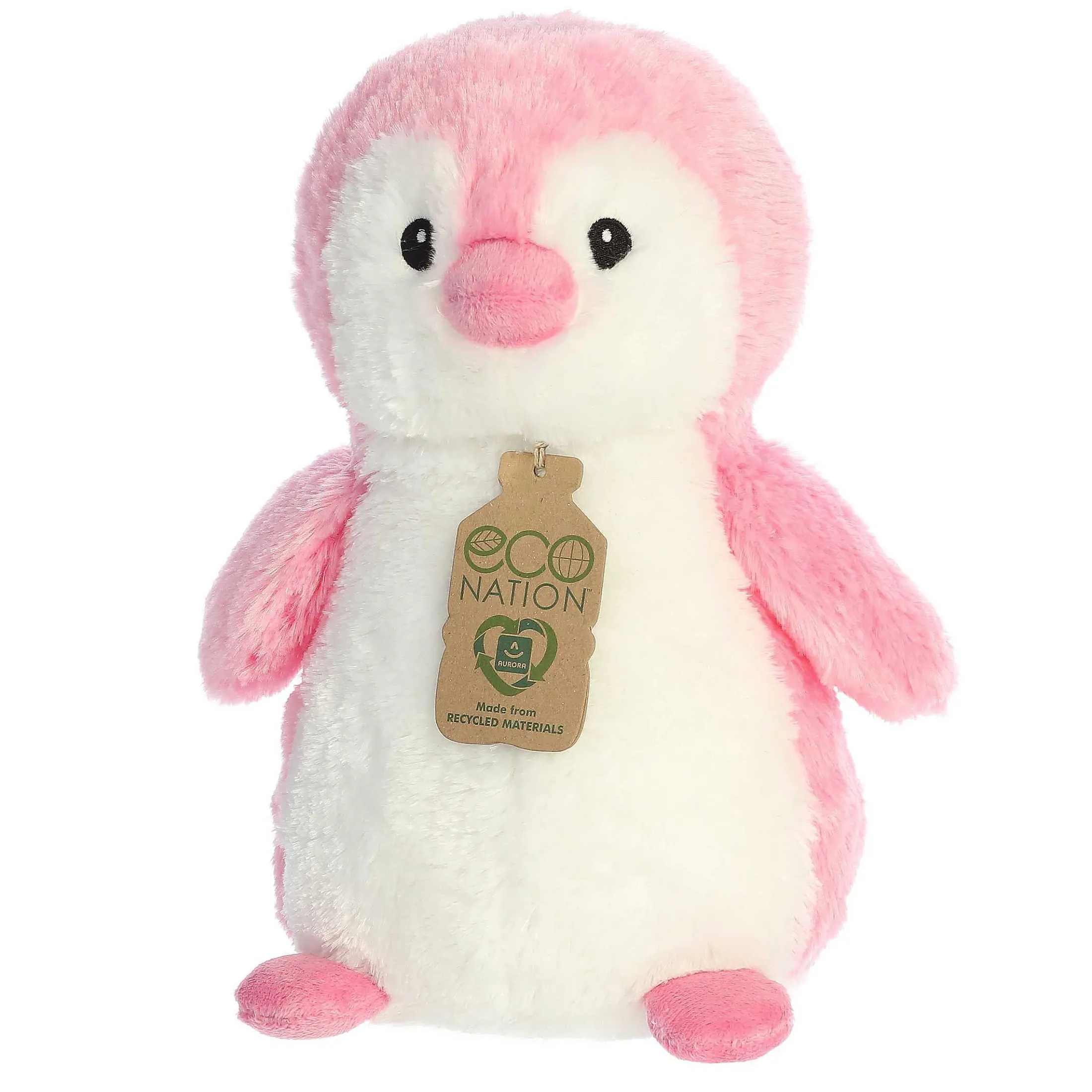 Aurora® - Eco Nation - Eco Hugs - 12" Penguin - Pink
