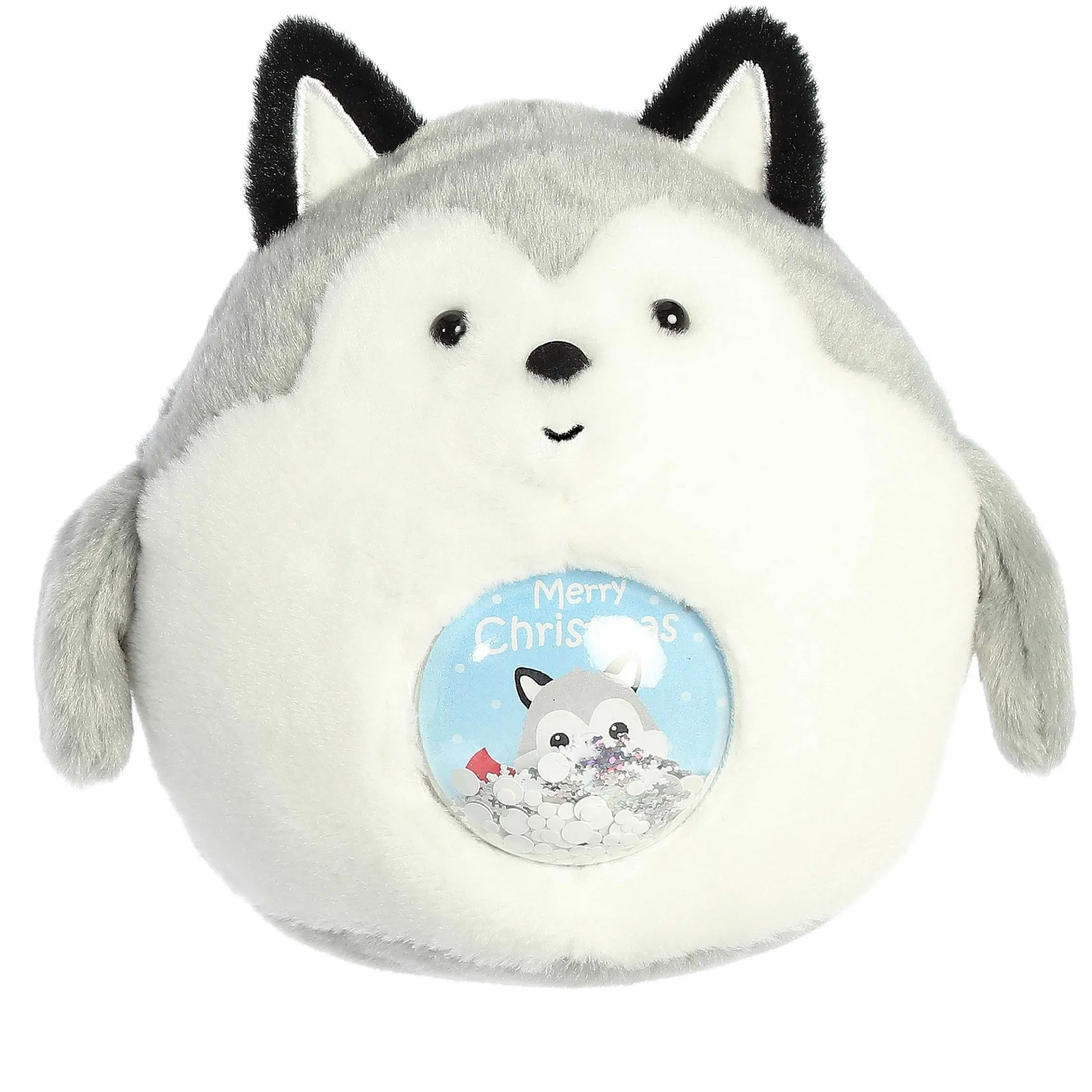 Aurora® - Holiday - Snowglobe Bellies - 5" Merry Husky