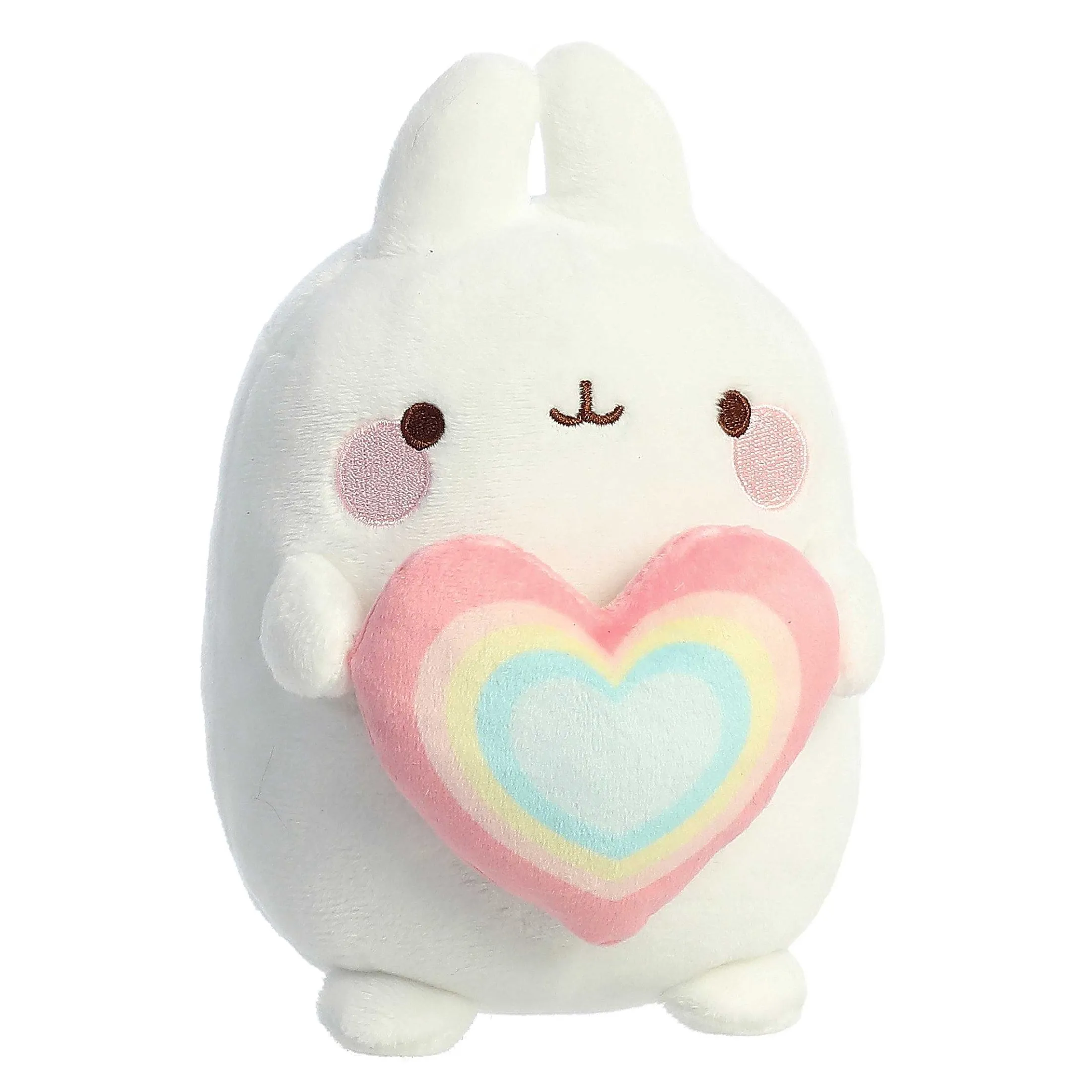 Aurora® - Molang - 6" Rainbow Heart Molang