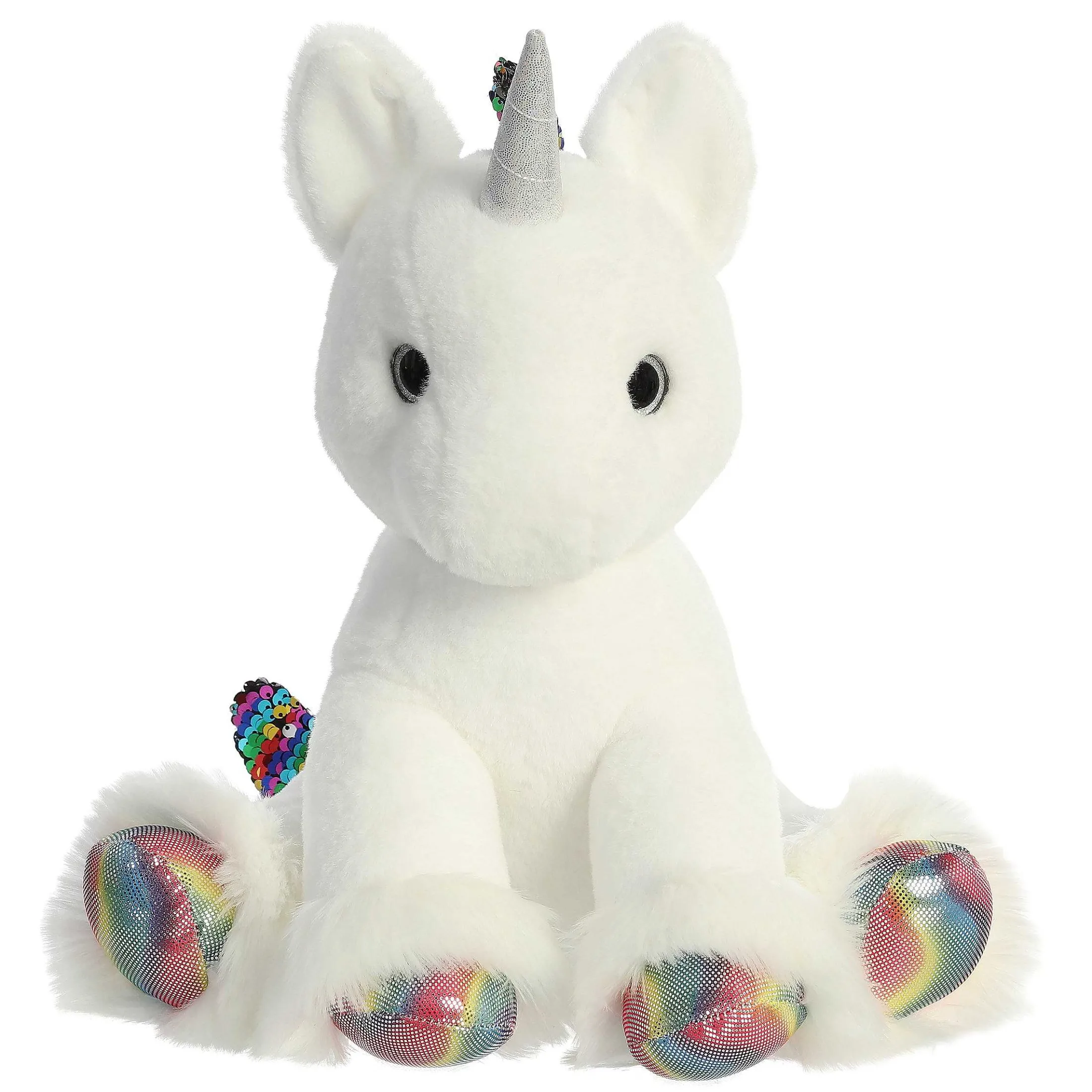 Aurora® - Shimmers - 13" Clouds Unicorn - White