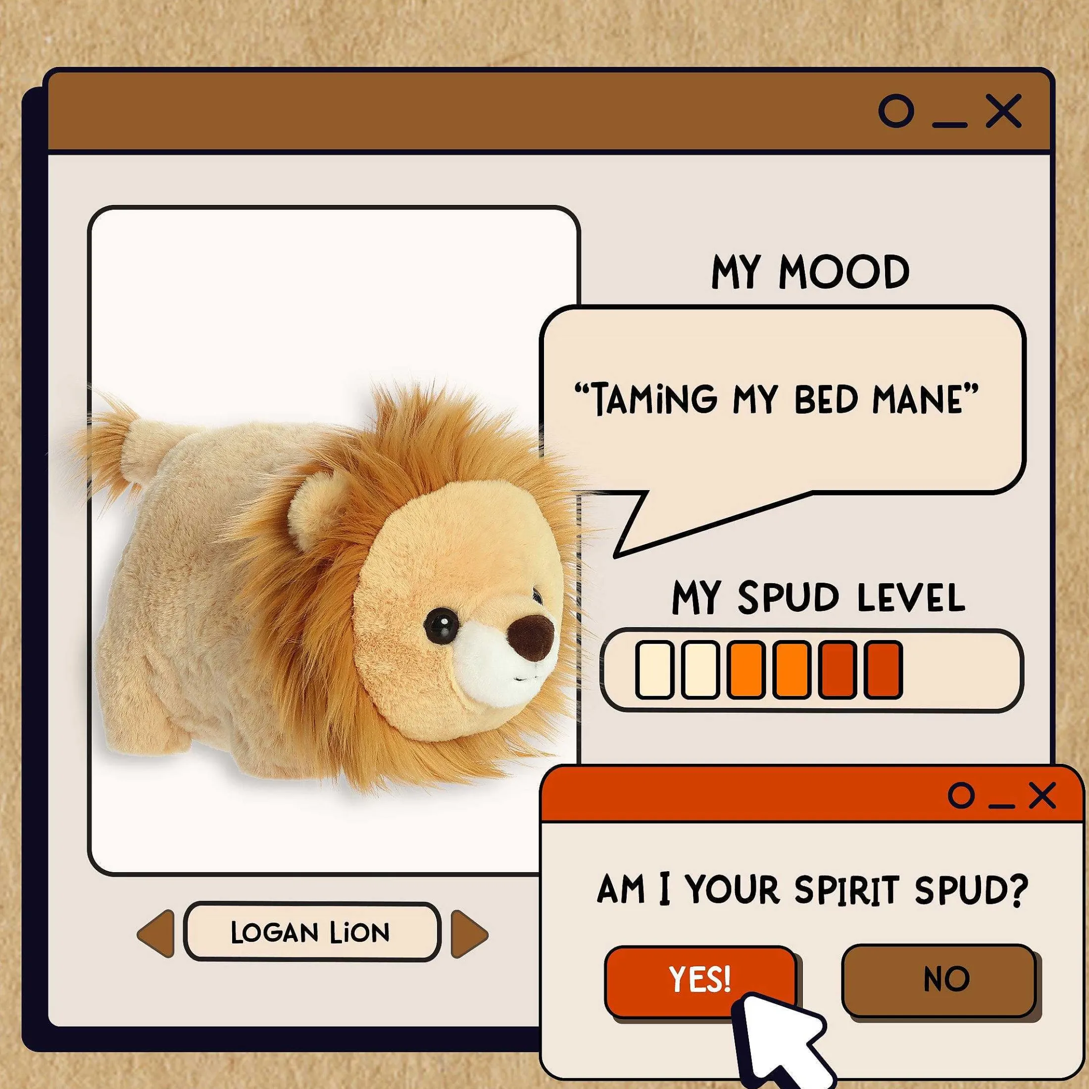 Aurora® - Spudsters - 10" Logan Lion