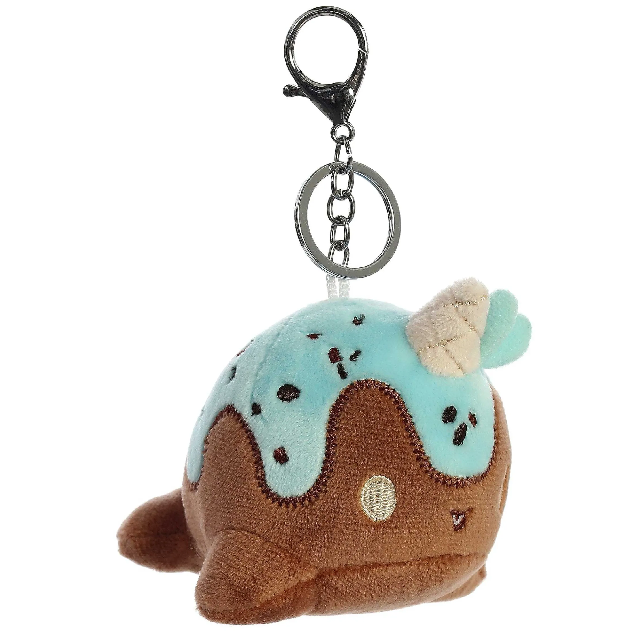 Aurora® - Tasty Peach® - 4" Mint Chocolate Nomwhal Keychain